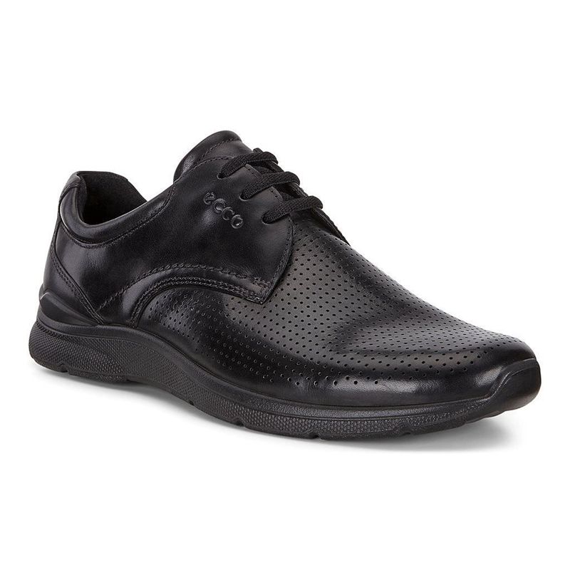 Zapatos Con Cordones Ecco Irving Para Hombre,Negras,782503-JIZ